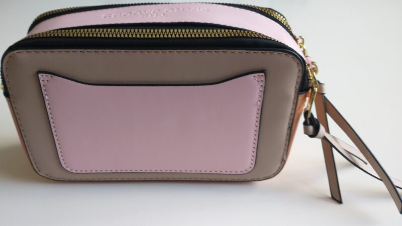 Crossbody Handtas Snapshot Zand Multicolor achter met riem