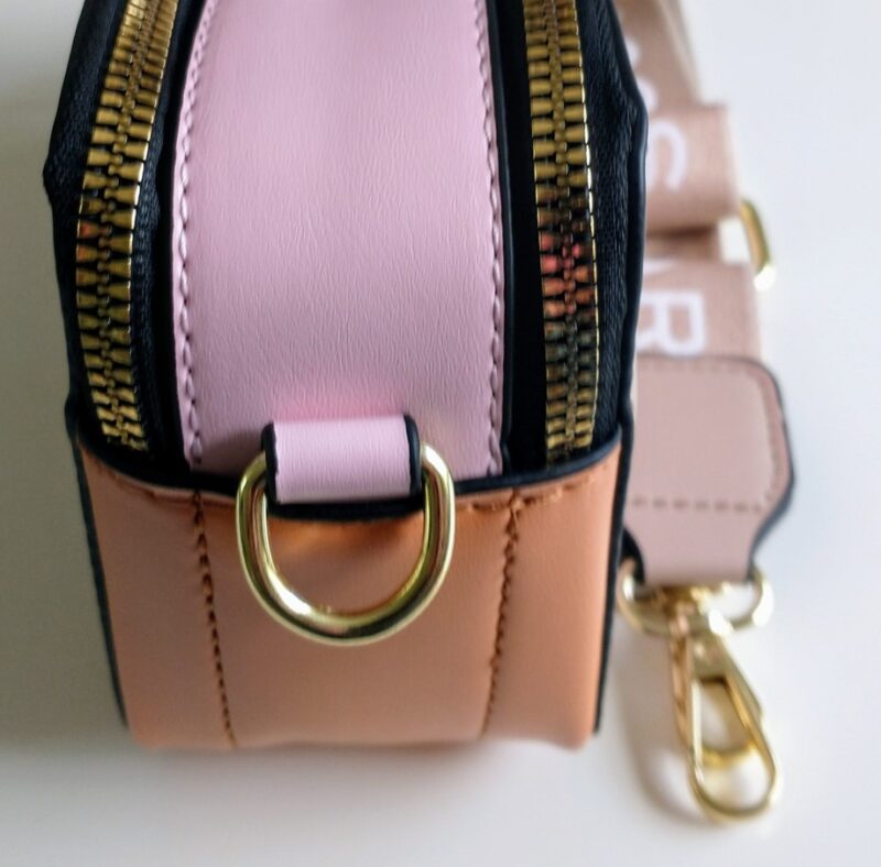 Crossbody Handtas Snapshot Zand Multicolor zijkant